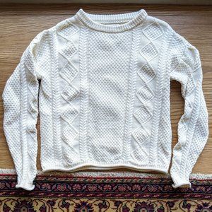 Tradlands Modern Fisher Cotton Sweater - Birch XS